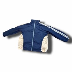 Vintage Men’s Avenue Blue and White
Windbreaker Large.